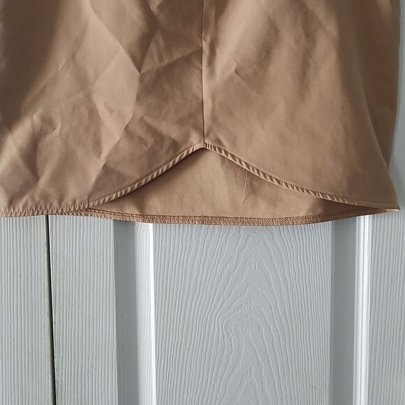 Miss Guided tan mini skirt night out party Sz 8 - Picture 2 of 5